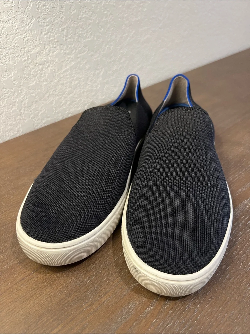 Rothy's women’s Black original Slip-On Canvas Sneakers size 10.5